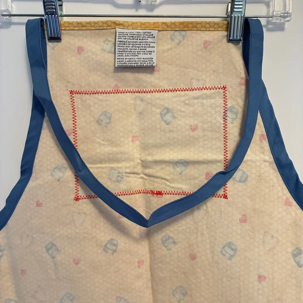 Disney Winnie the Pooh Tigger Piglet Honey Pot Cooking Apron Yellow Adult Size